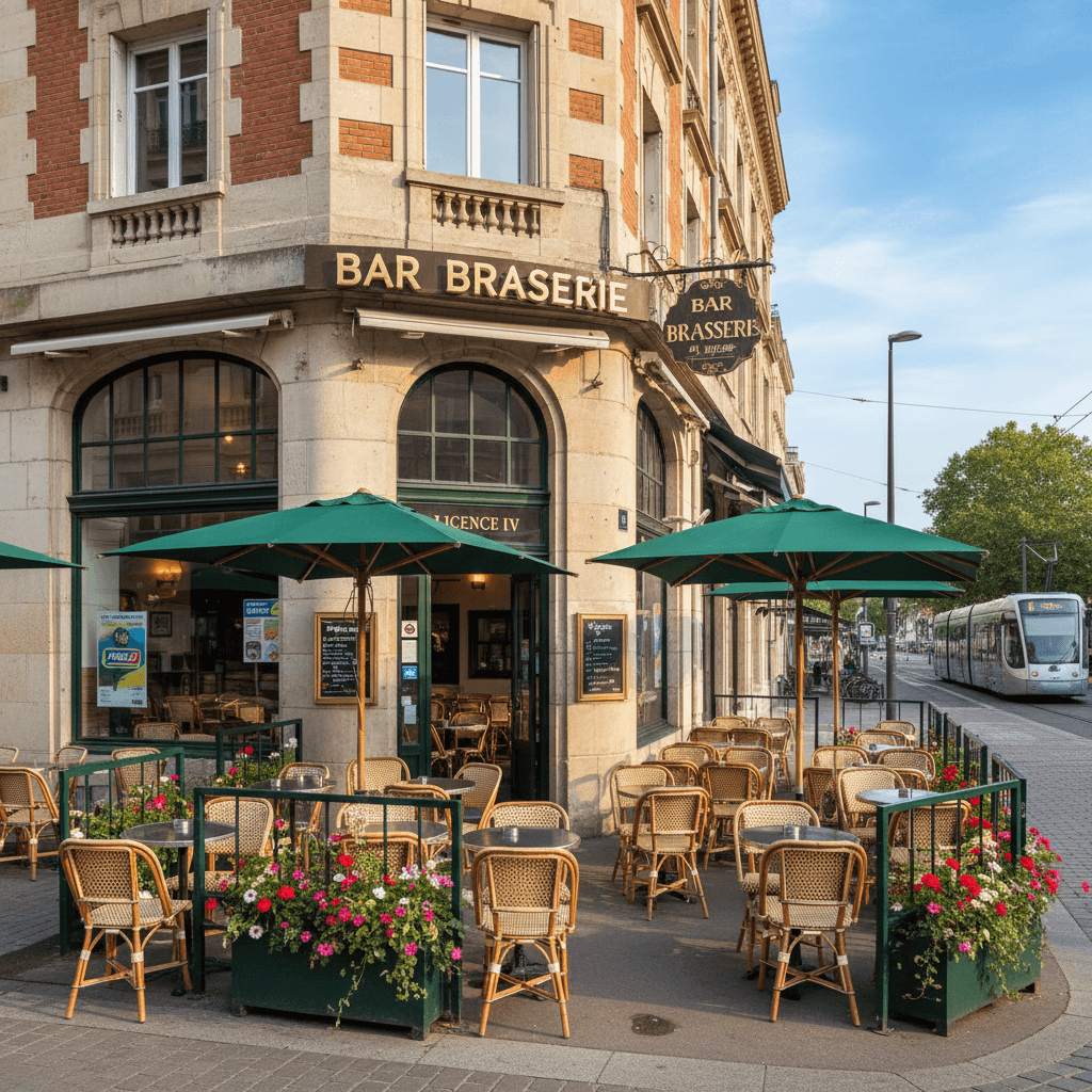 Bar-brasserie 30 couverts à Le Havre : terrasse - licence IV en liquidation judiciaire