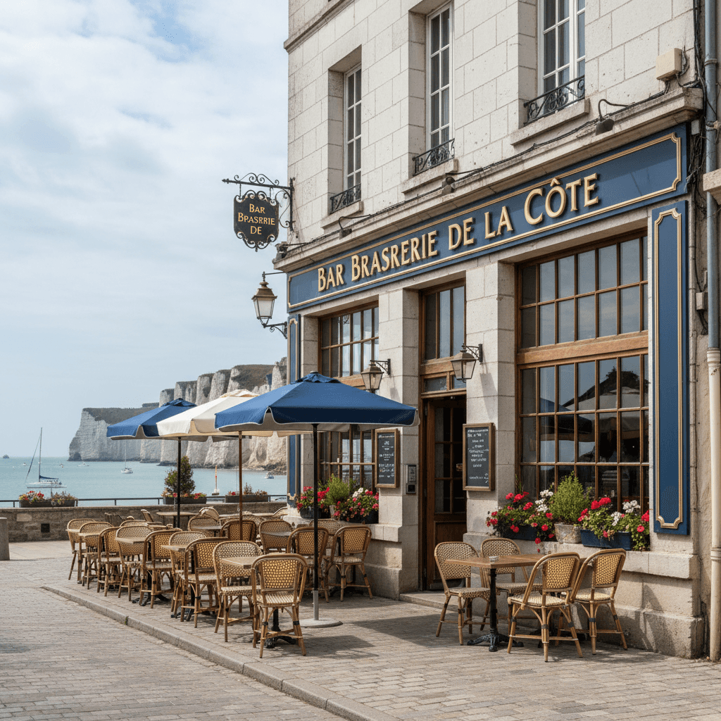 Bar-brasserie 250m² à Le Havre : terrasse - licence IV