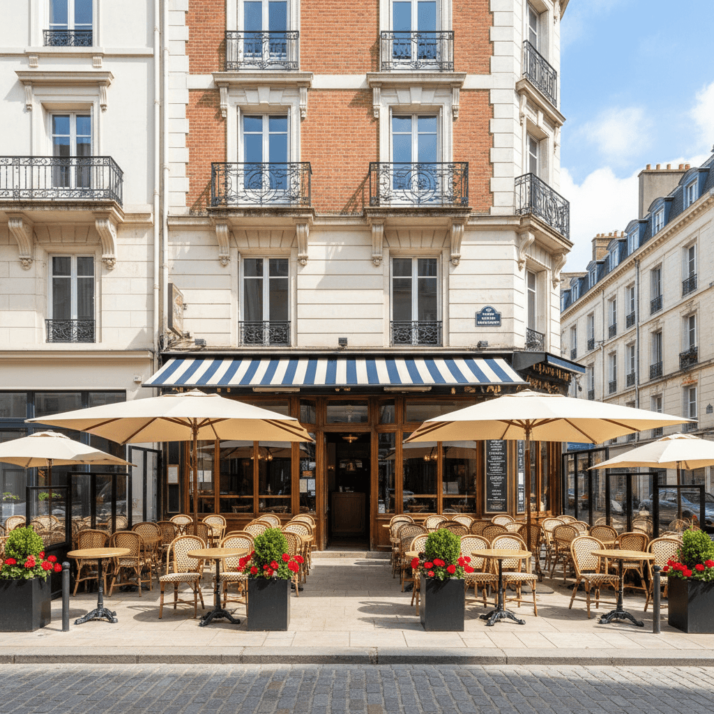 Bar-brasserie 110m² à Le Havre : terrasse - licence IV