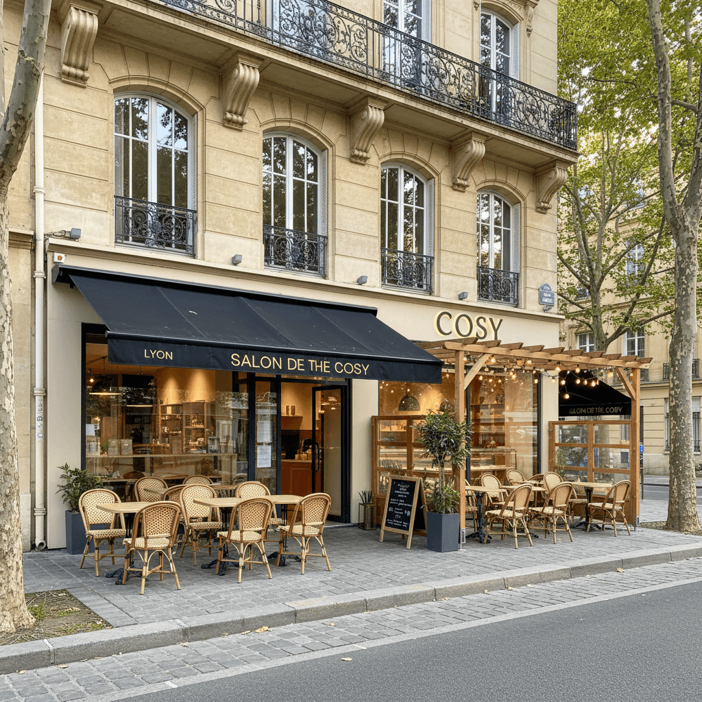 Snack 90m² à Lyon : terrasse