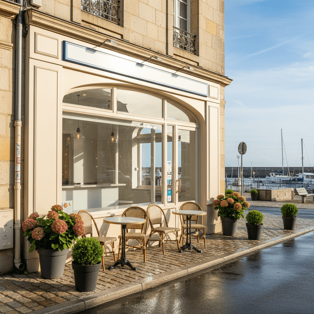 Fast-food 100m² à Nantes : terrasse - licence IV