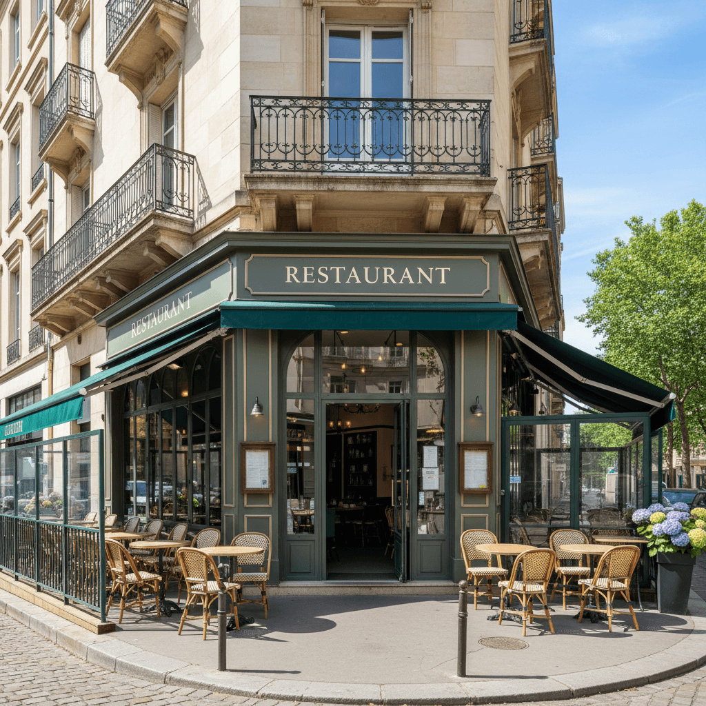 Restaurant 175m² à Lyon : terrasse - extraction
