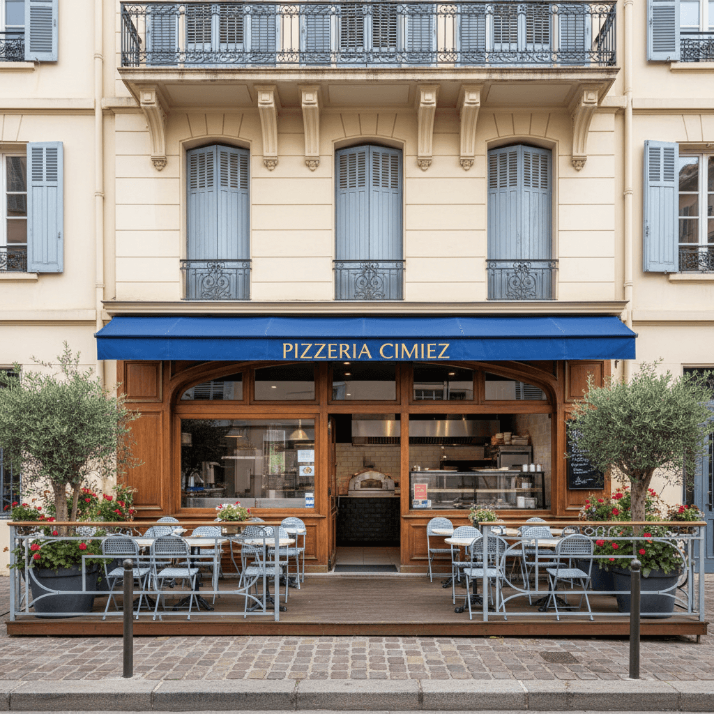 Fast-food 35m² à Nice : terrasse - licence IV