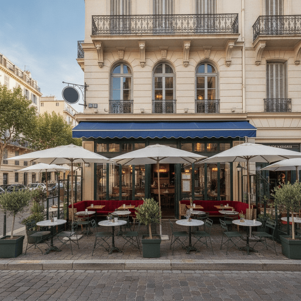 Bar-brasserie 90m² à Nice : terrasse - licence IV