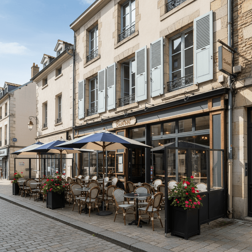 Restaurant 170m² à Nantes : terrasse - licence IV