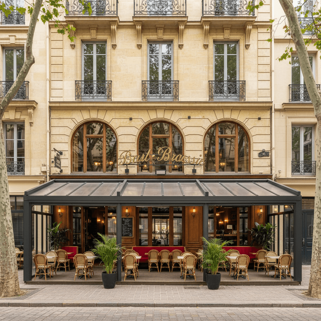 Bar-brasserie 246m² à Montpellier : terrasse - licence IV