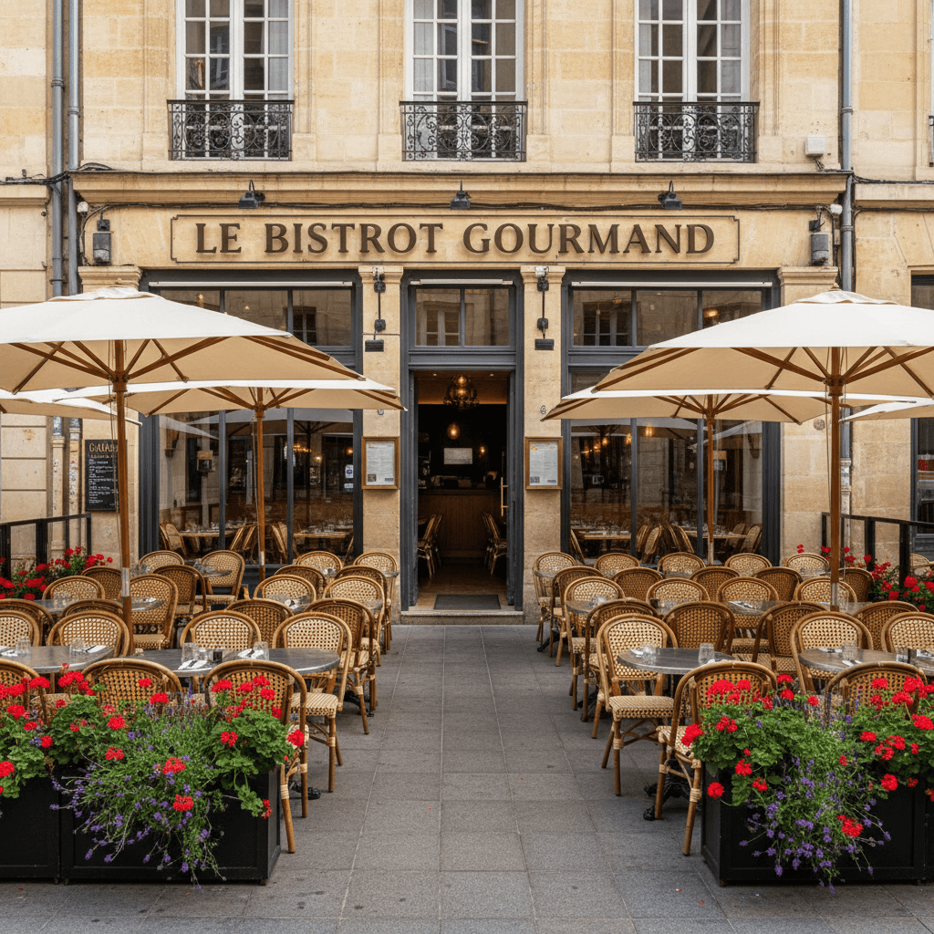 Restaurant à Bordeaux : terrasse - extraction