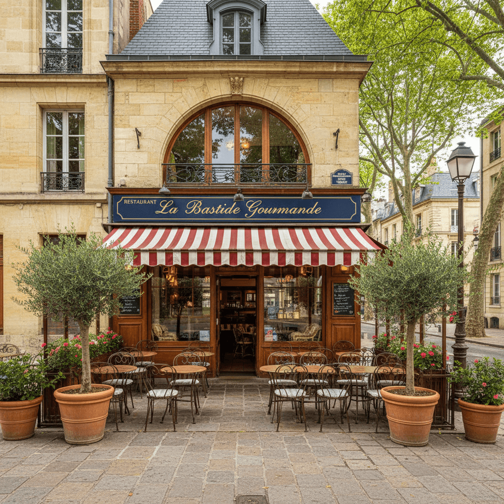 Restaurant 100m² à Bordeaux : terrasse - extraction