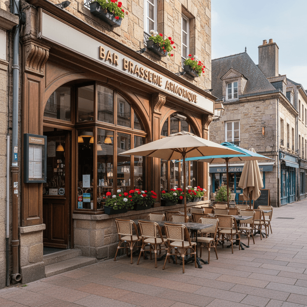 Bar-brasserie 300m² à Rennes : terrasse - licence IV