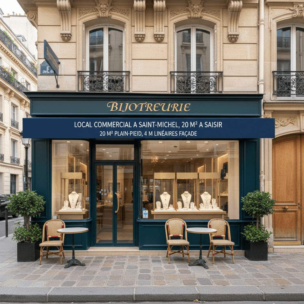 Local commercial à Saint-Michel, 20 m² à saisir