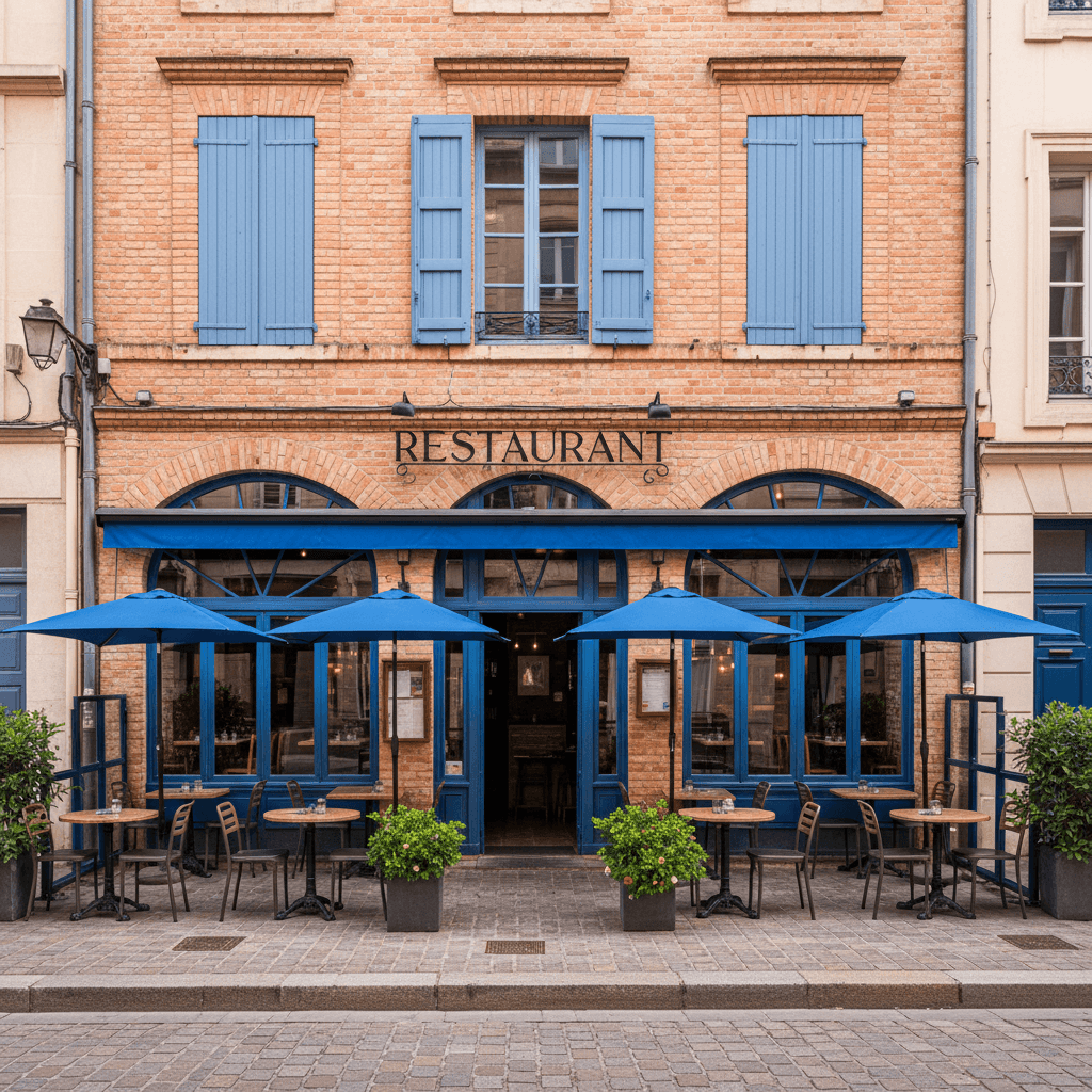 Restaurant 60m² à Toulouse : terrasse - licence IV