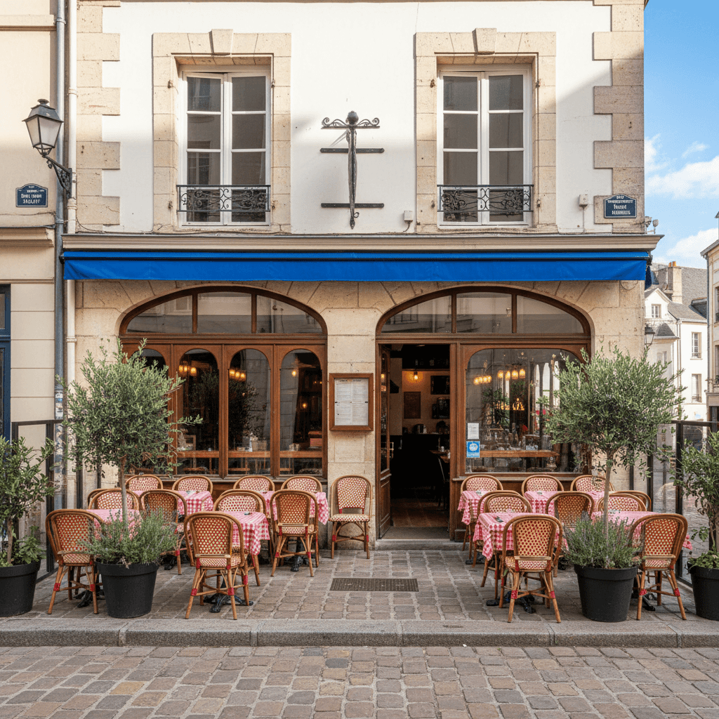 Restaurant 155m² à Nantes : terrasse - extraction