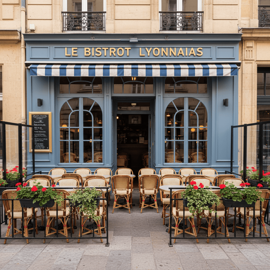 Restaurant 90m² à Lyon : terrasse