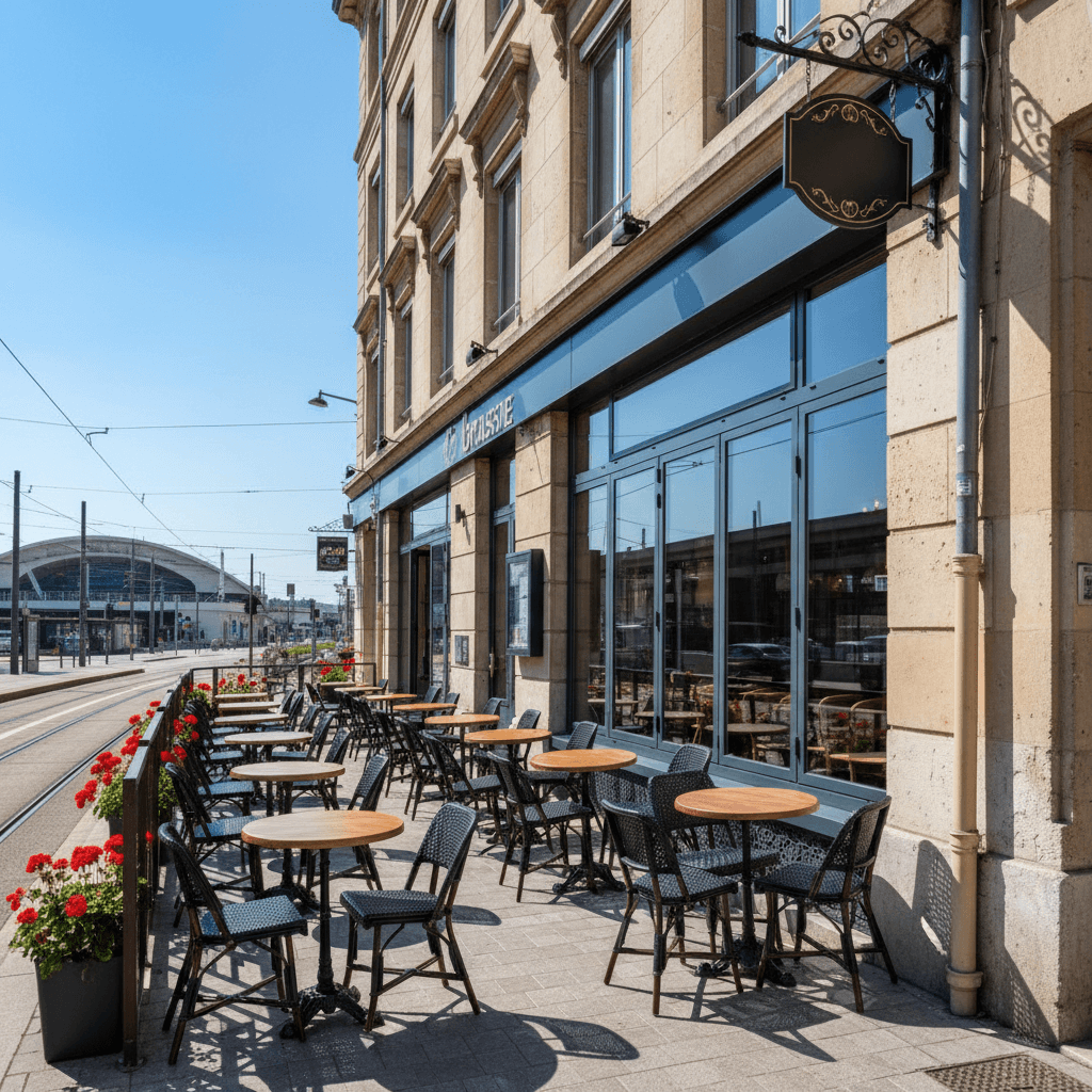 Bar-brasserie 70m² à Lyon : terrasse - licence IV