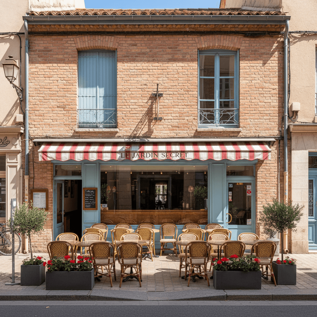 Restaurant 40m² à Toulouse : terrasse - extraction