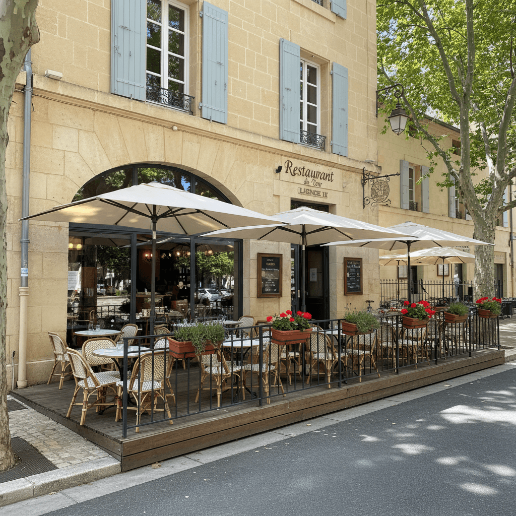 Restaurant à Aix-En-Provence : terrasse - licence IV