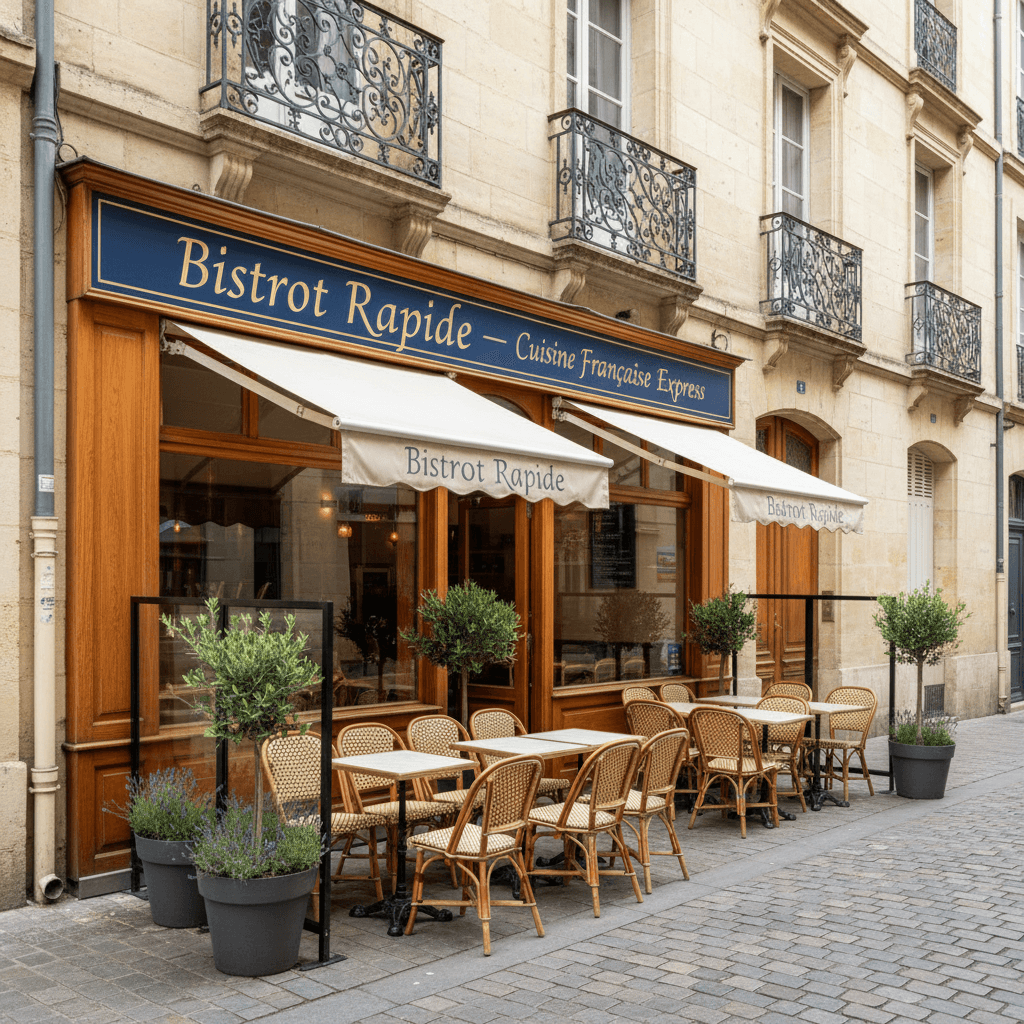 Fast-food 45m² à Bordeaux : terrasse - cuisine équipée