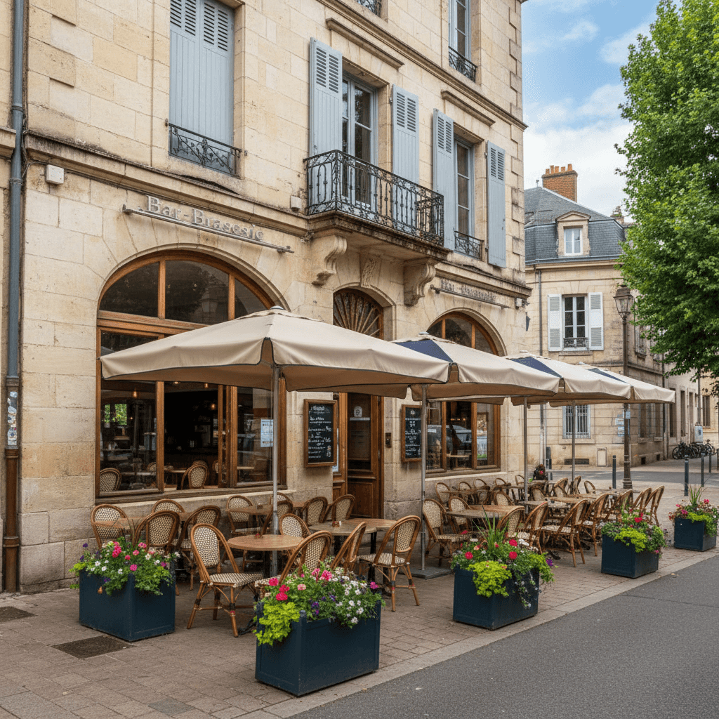 Bar-brasserie 150m² à Bar-Le-Duc : terrasse - licence IV