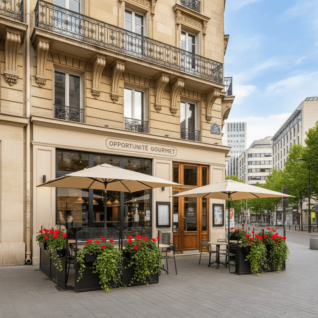 Fast-food 62m² à Lyon : terrasse - licence IV