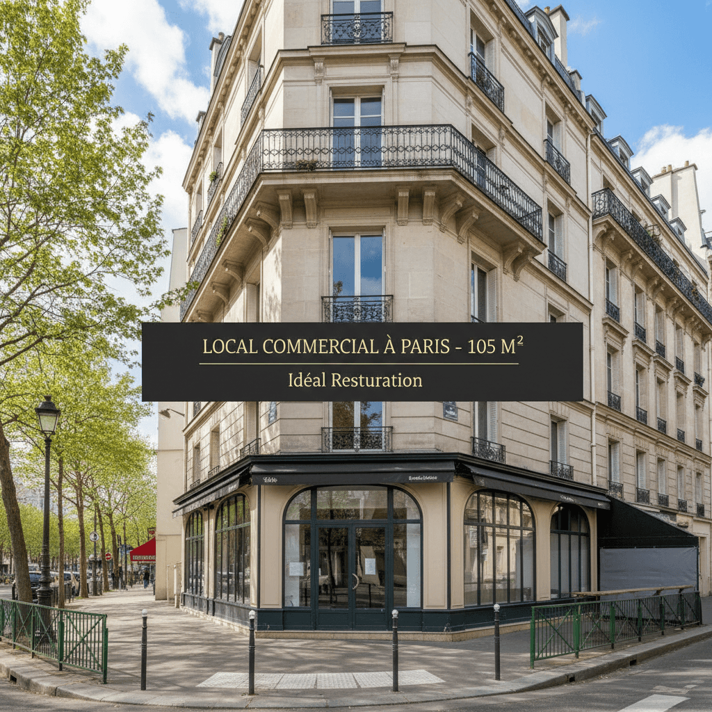 Local commercial à Paris - 105 m² idéal restauration