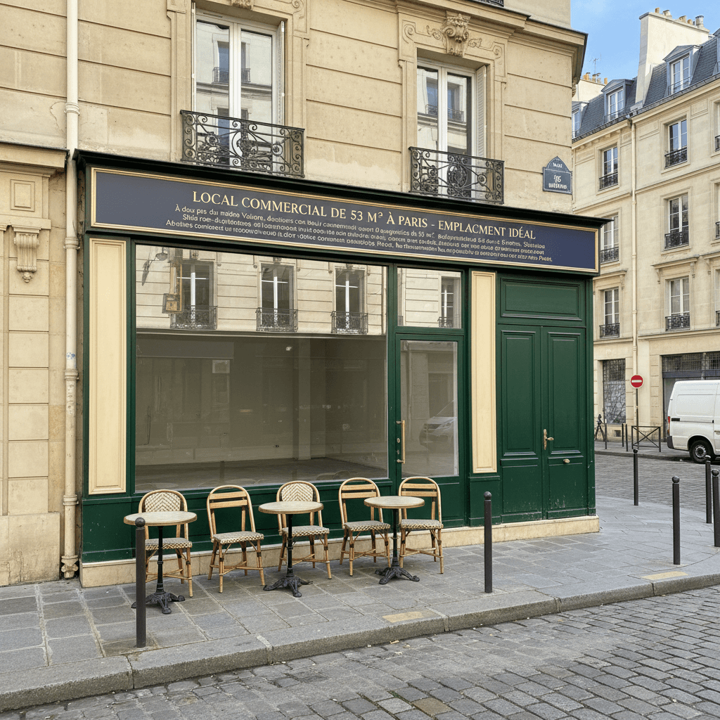 Local Commercial de 53 m² à Paris - Emplacement Idéal