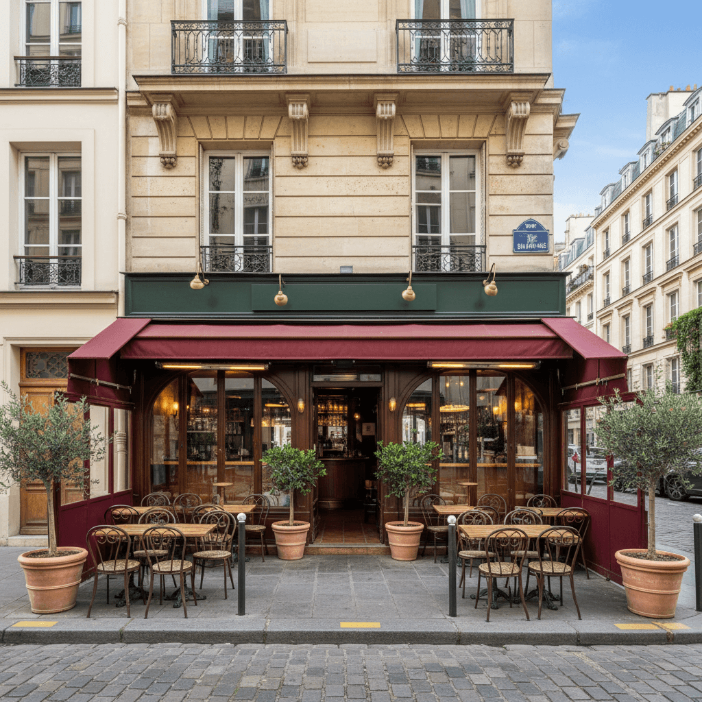 Restaurant 36 couverts à Paris : terrasse