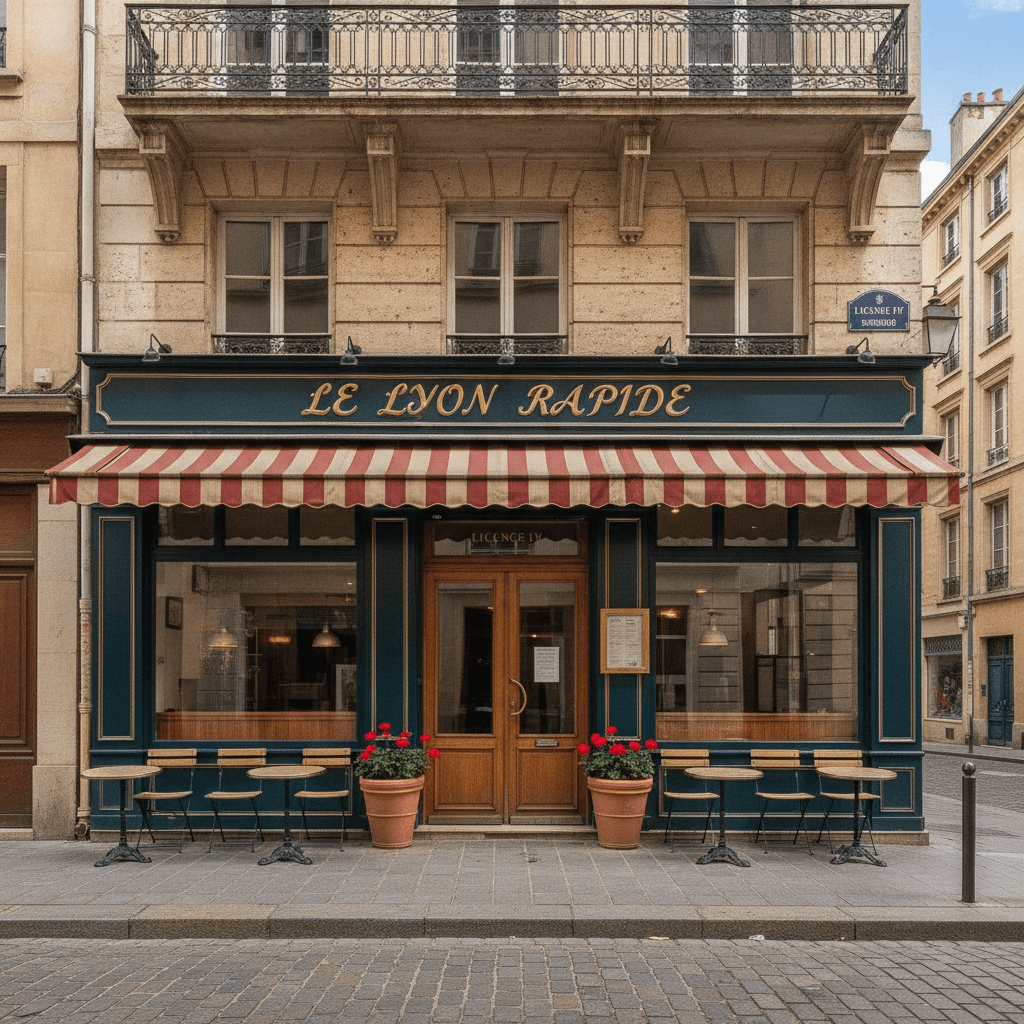 Fast-food 110m² à Lyon : terrasse - licence IV