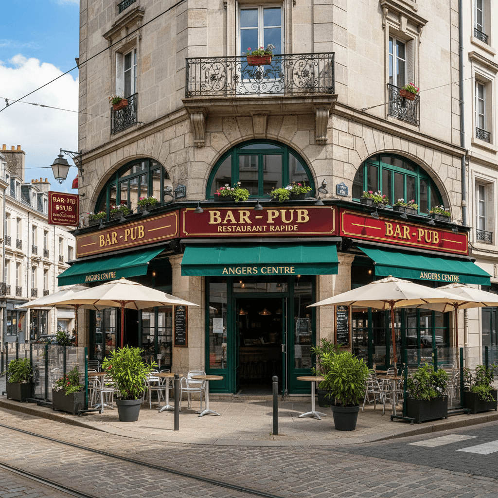 Fast-food 120m² à Angers : terrasse - licence IV