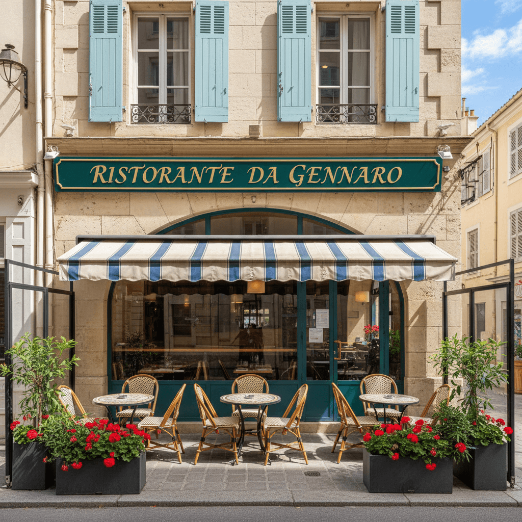 Restaurant 60m² à Marseille : terrasse - licence IV