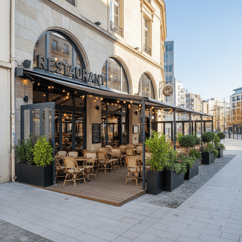 Restaurant à Nantes : terrasse - licence IV