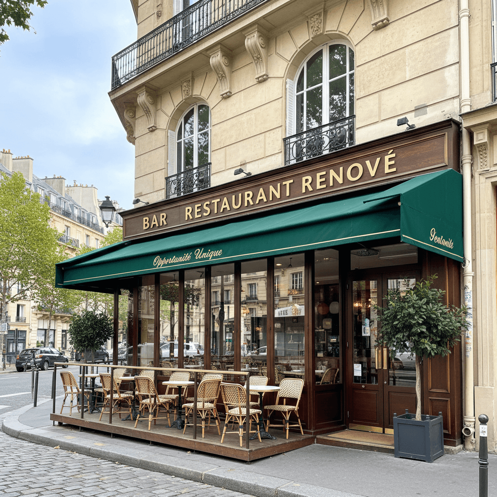 Bar Restaurant Rénové à Paris - Opportunité Unique