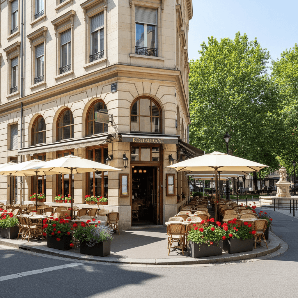 Restaurant à Lyon : terrasse - licence IV