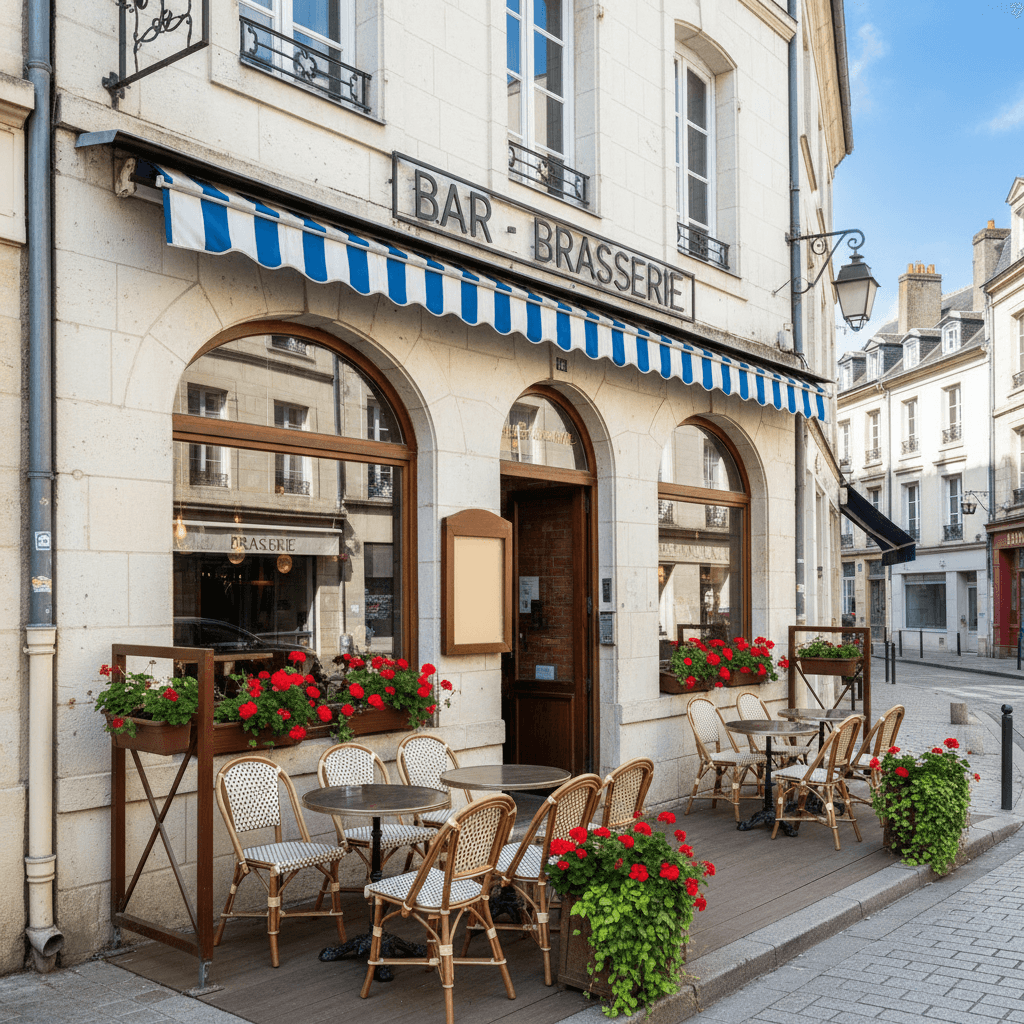 Bar-brasserie 100m² à Angers : terrasse - licence IV