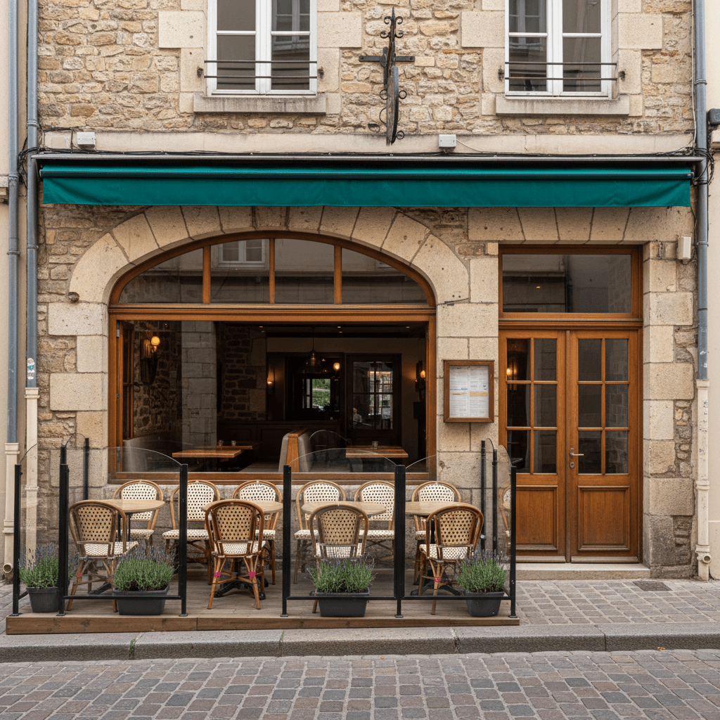 Restaurant 65m² à Nantes : terrasse - licence IV