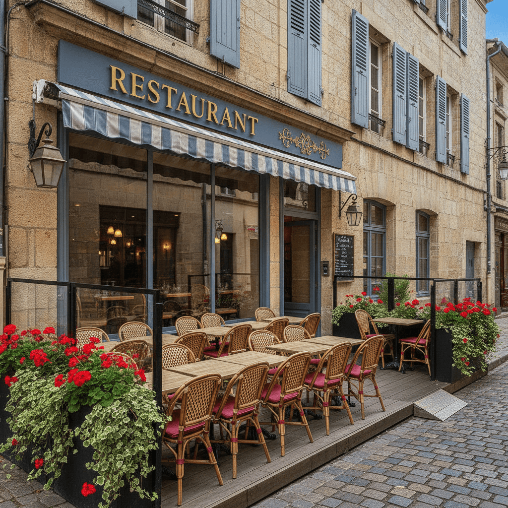 Restaurant 90m² à Dijon : terrasse - licence IV