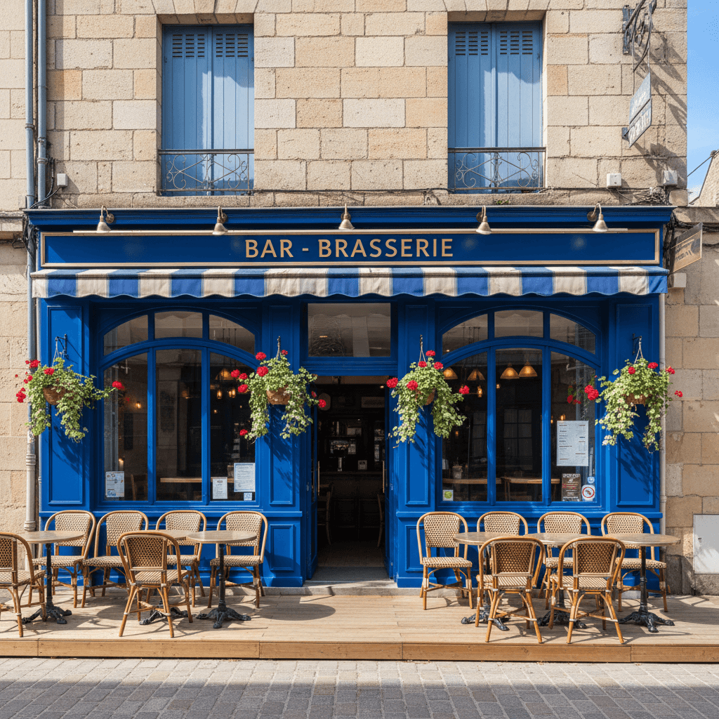 Bar-brasserie 125m² à Nantes : terrasse - licence IV