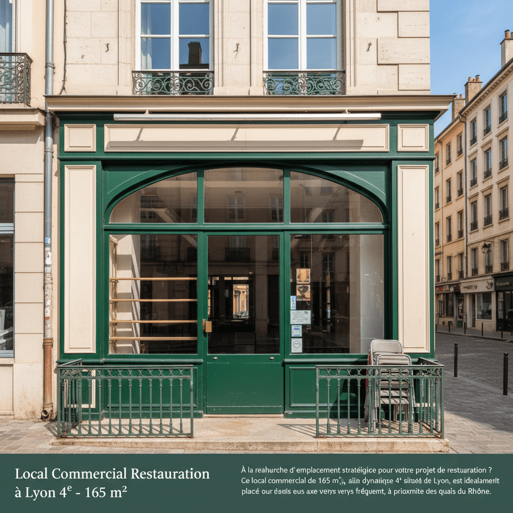 Local Commercial Restauration à Lyon 4ᵉ - 165 m²