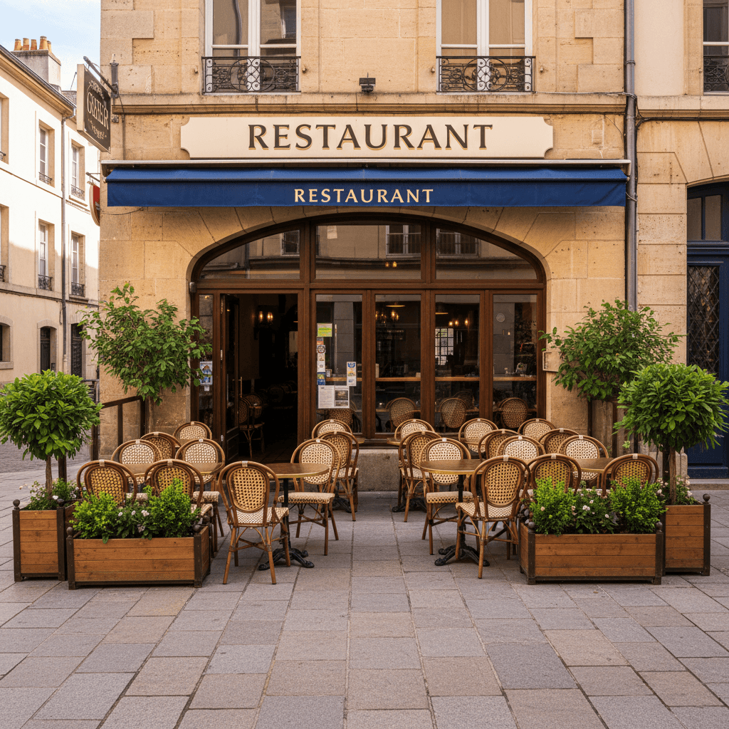 Restaurant 41m² à Grenoble : terrasse - extraction