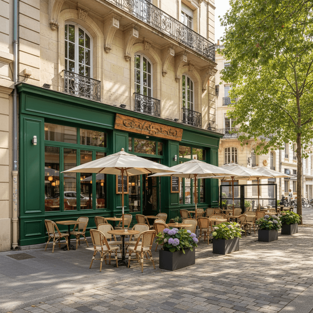 Bar-brasserie 200m² à Lyon : terrasse - licence IV
