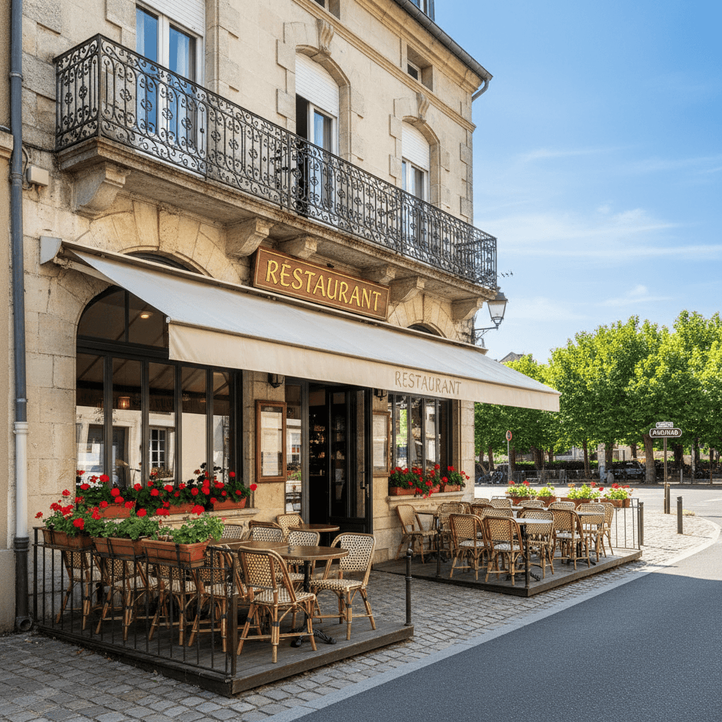 Restaurant 200m² à Mons : terrasse - licence IV