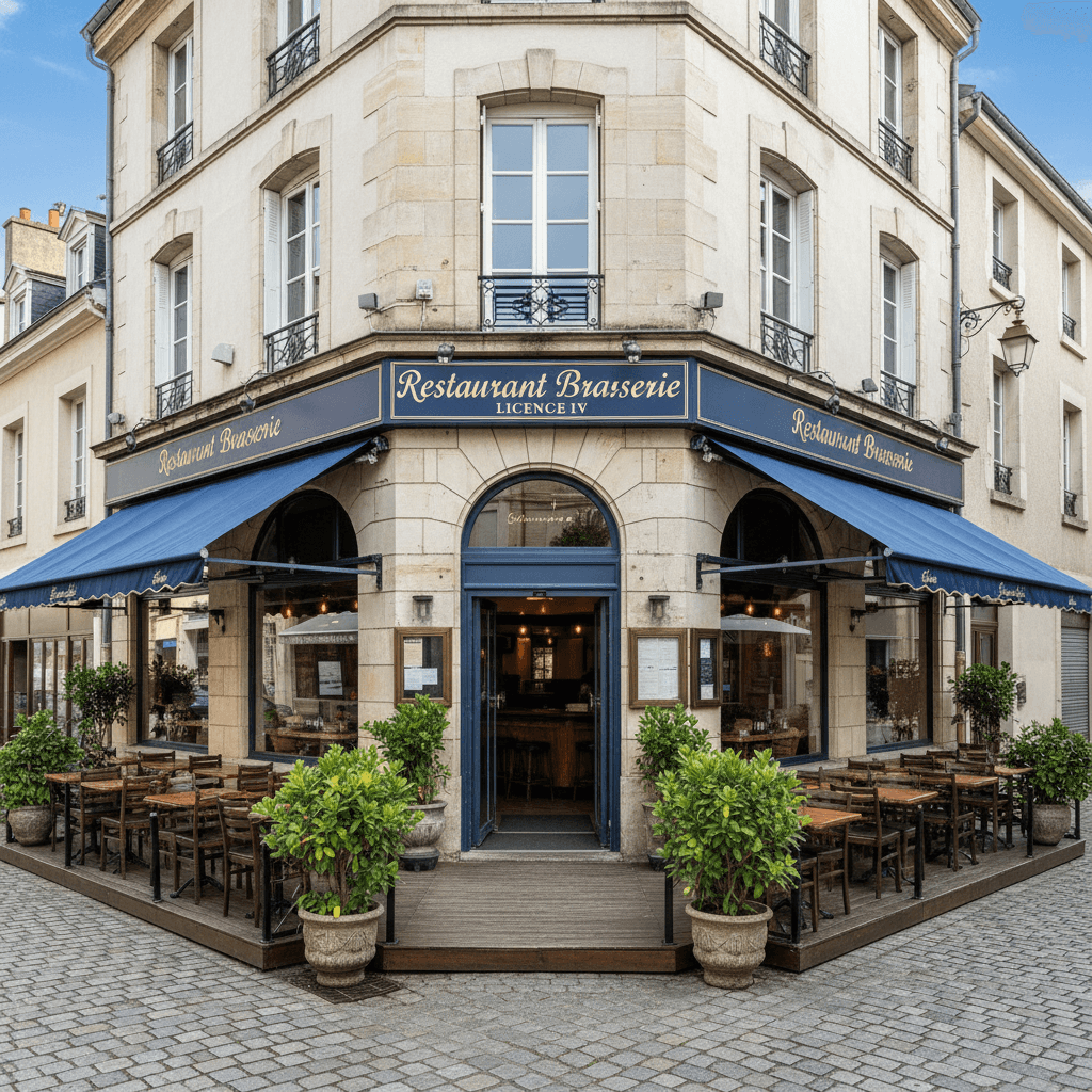 Bar-brasserie 135m² à Clermont-Ferrand : terrasse - licence IV