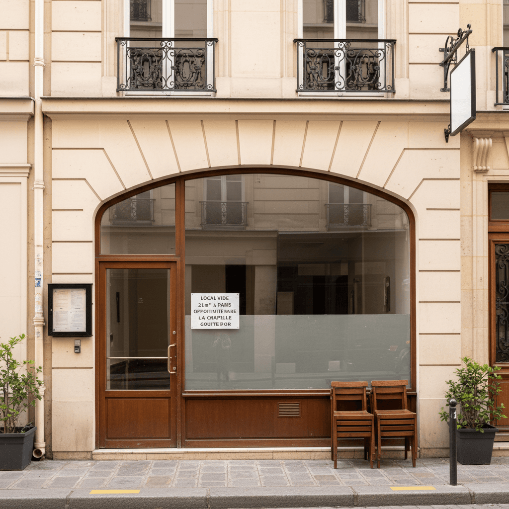 Local vide 21m² à Paris