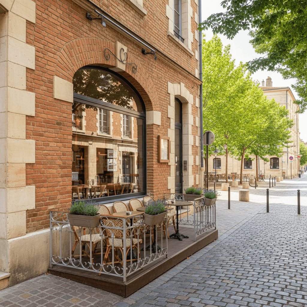 Restaurant 109m² à Toulouse : terrasse
