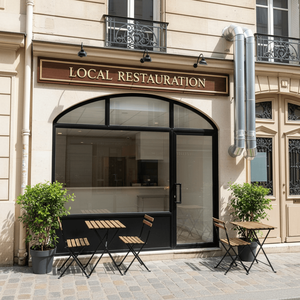 Local Restauration avec Conduit à Paris