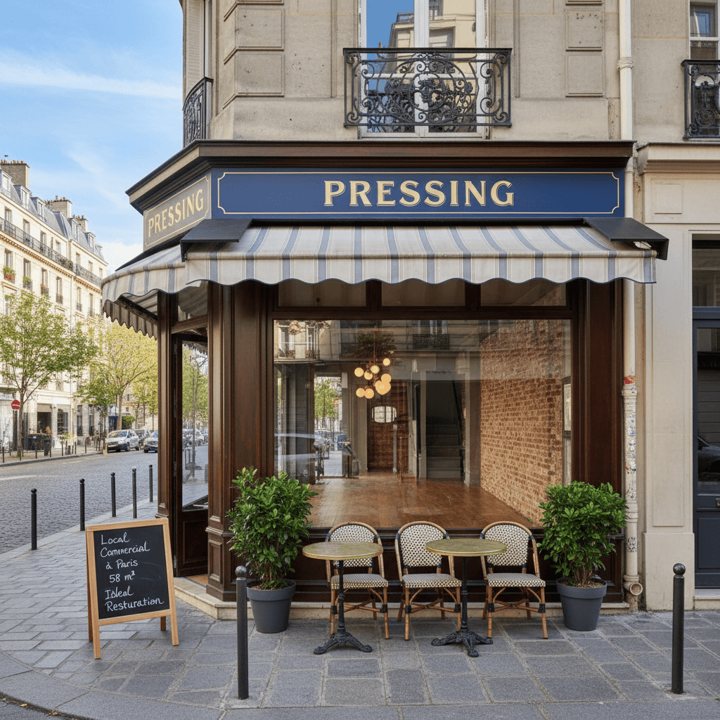 Local Commercial à Paris - 58 m² Idéal Restauration