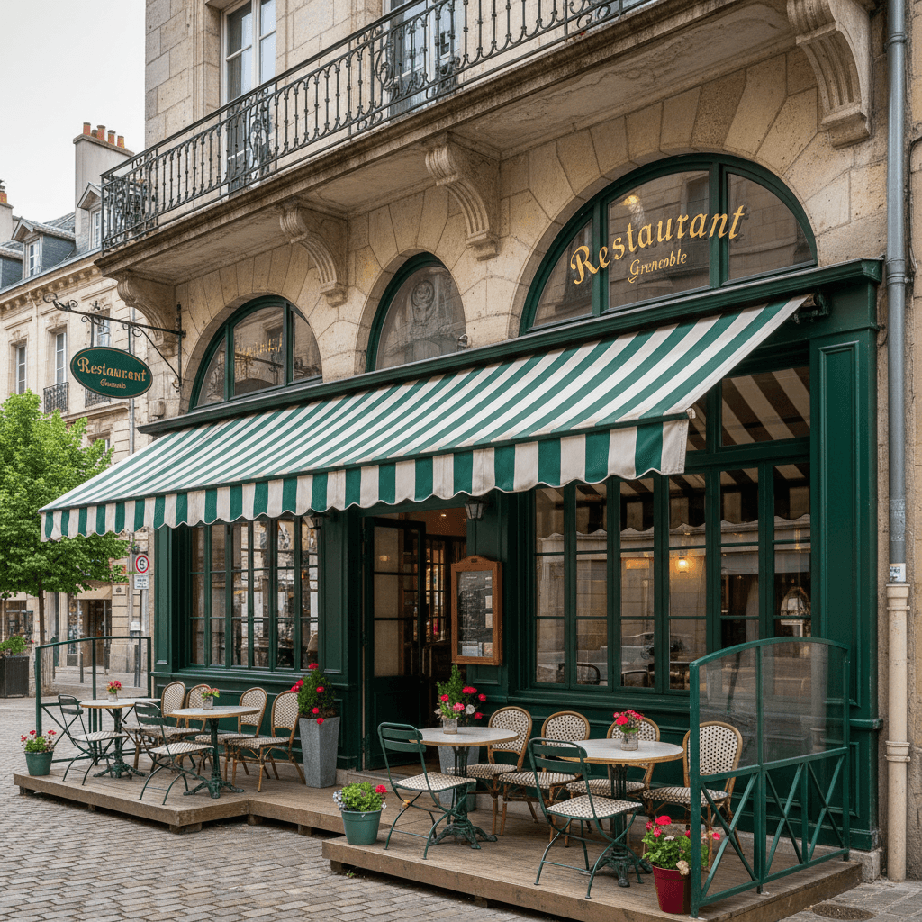 Restaurant 145m² à Grenoble : terrasse - licence IV