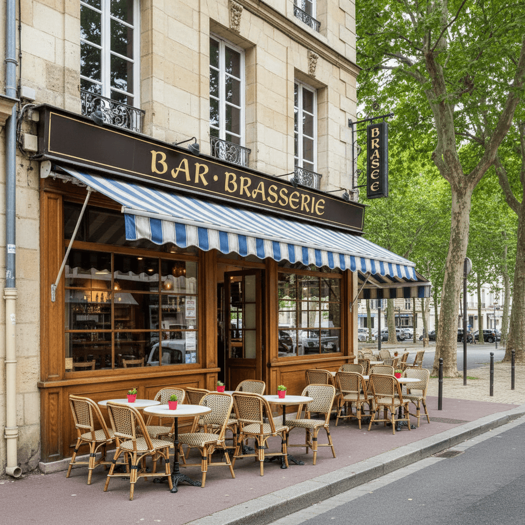 Bar-brasserie 215m² à Dijon : terrasse - licence IV