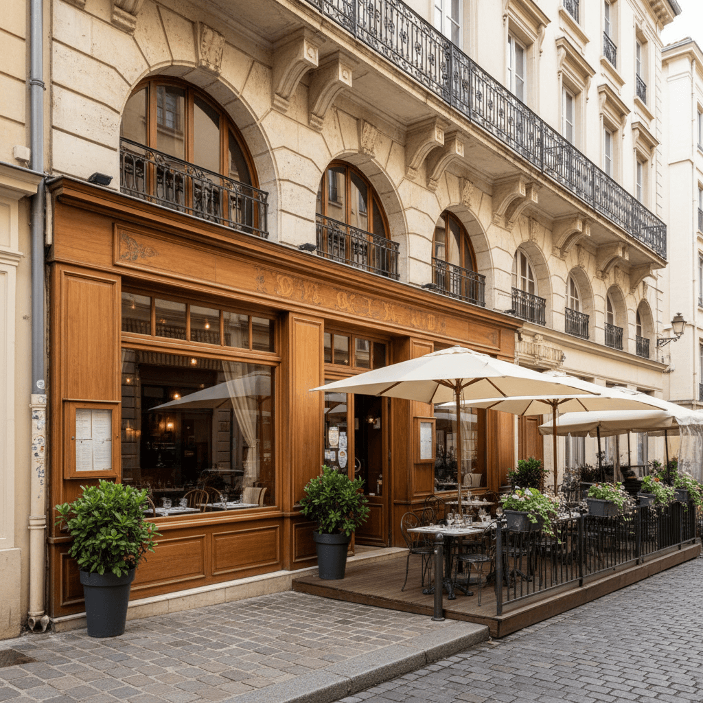 Restaurant 200m² à Lyon : terrasse - licence IV