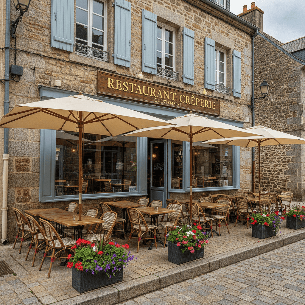 Restaurant 220m² à Questembert : terrasse - licence IV