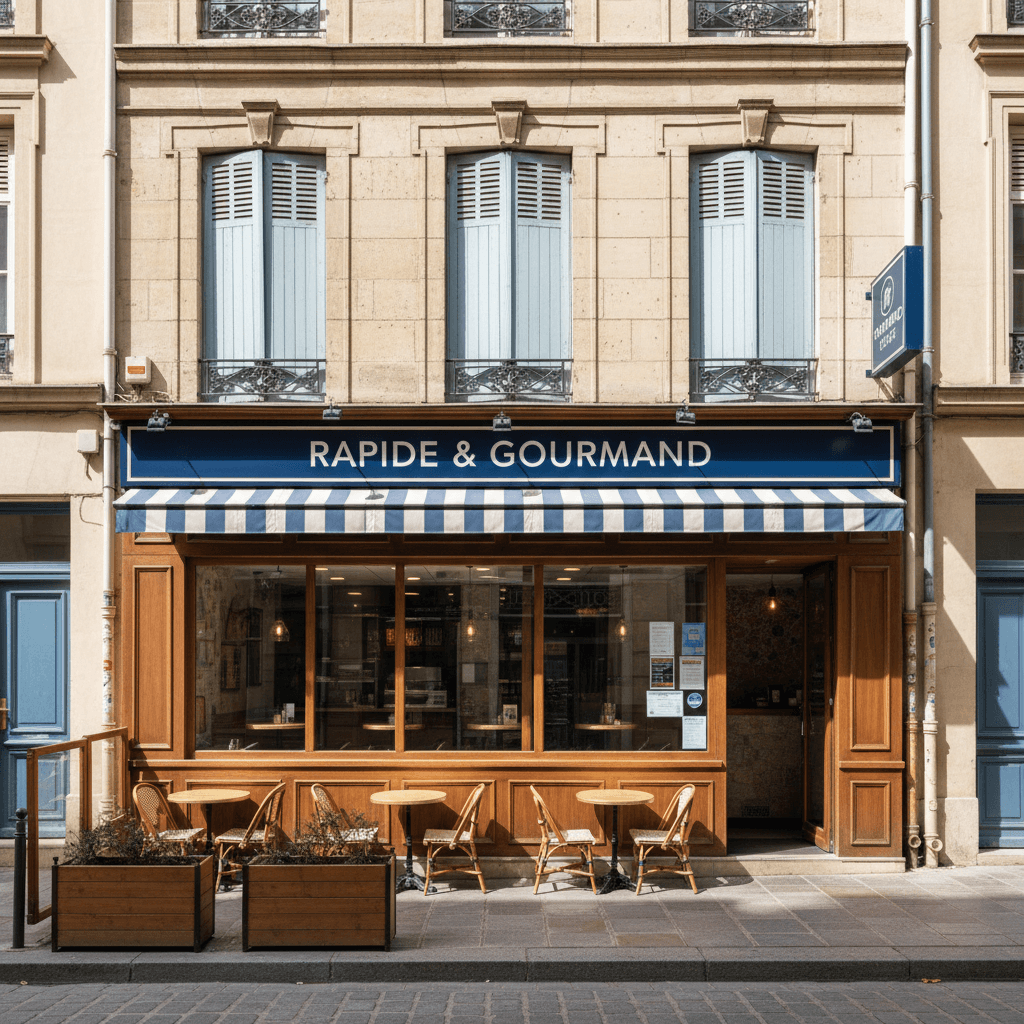 Fast-food 36m² à Lyon : terrasse - licence IV